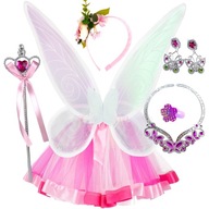 Kostým Fairy Tutu Butterfly Elf Cosplay Crown WINGS súprava doplnkov