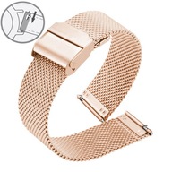 10 mm sieťovaný náramok PINK GOLD MESH