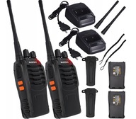 2x WALKIE TALKIES DLHÝ DOSAH 8KM