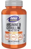 NOW Foods - L-ARGININE & L-CITRULINE 120 kapsúl