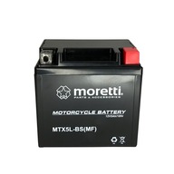 Batéria 12V 5Ah MTX5L-BS GEL MORETTI Kvalitná Kawasaki BMW