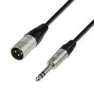 Adam Hall K3BMV0100 symetrický mikrofónový kábel XLRM -JACK Stereo 6,3 mm