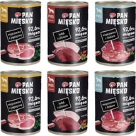 Panvica Meat Mokré krmivo pre psov Mix príchutí 6x 400g