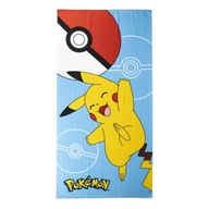 POKEMON PIKACHU A POKEBAL OTERKA NA PLÁŽ ORIGINÁL 140x70cm