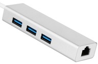 USB C LAN ADAPTÉR RJ45 + HUB 3xUSB GIGABIT MacBook