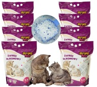 STRONG PETS Silikónové stelivo pre mačky 8x3,8l