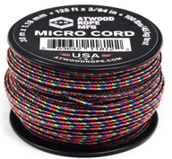 1,18 mm ATWOOD MICRO CORD 38 m tmavé pruhy