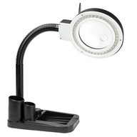 YH 708 LED dielenská lampa s lupou, zahnuté rameno