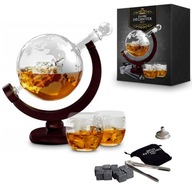 SET WHISKY KARAFA GLOBUS 2 POHÁRKY DARČEK