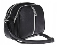 Dámska kožená taška cez rameno Urban Messenger Bag Classic Shoper S56 Black