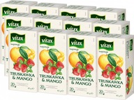 Vitax ovocný čaj jahoda a mango 20x2g x12