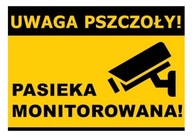 Výstražná tabuľa monitorovaná včelín 42x29,5