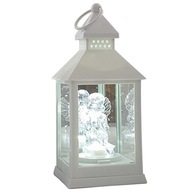 Plastová LED lampa Angel Angel, biela, 23 cm