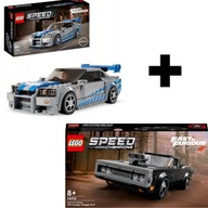 LEGO SPEED NISSAN SKYLINE GTR R34 76917 + LEGO 76912 SET RÝCHLO A ZBESILO