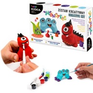 SAMOTVRDZUJÚCA HLINA MONSTERS KIDEA GSZPKA SET