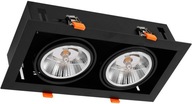 DEMONTOVANÁ LAMPA 2X12W ČIERNA MILAGRO PLAZA