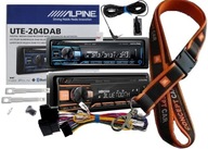 AUTORÁDIO ALPINE UTE-204DAB BT DAB + FLAC + USB + MULTICOLOR + AUX