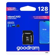 GOODRAM MicroSDHC karta 128GB UHS adaptér 100MB/s