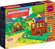 MAGFORMERS SET ZRUBOVÝ DOM 3D MAGNETICKÉ BLOKY 87