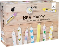 Sviečková sada farbičiek na maľovanie sviečok 6x29ml BEE HAPPY