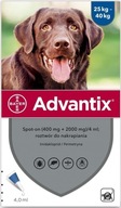 ADVANTIX 25-40kg 4 x 4ml Blchy/Kliešte