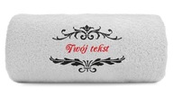 Svadobný suvenír personalizovaný uterák 70x140