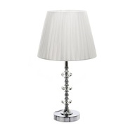 Nočná stolová lampa Strieborný kryštál 49cm