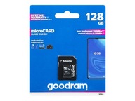 Micro SD karta 128GB + adaptér GOODRAM triedy 10