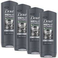 Dove Men Care uhlie sprchový gél s uhlím 400 ml x4