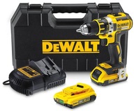 BEZKÚFELOVÁ VŔTAČKA A SKRUTKOVAČ DeWalt DCD708D2T -QW KRÁTKY 2 x 2Ah