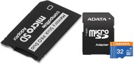 Pamäťová karta ADATA 32GB microSDHC CL10 + PSP adaptér