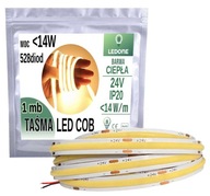 COB LED pás 24V 528 diód 14W na 1m HEAT linku