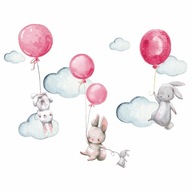 Samolepky na stenu BUNTS, CLOUDS, BALOONS pre deti