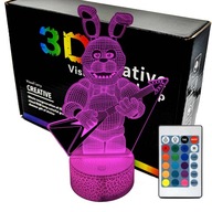 FNAF Five Nights At Freddy's Bonnie 3D LAMP nočná LED lampa