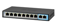 SWITCH PoE BCS-B-SP0802 8xPoE 2xUPLINK 100Mb/s