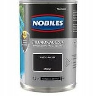 NOBILES CHLORO RUBBER BLACK 1L emailová farba METAL