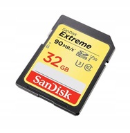 SANDISK 32GB SD SDHC Class 10 EXTREME 90MB/s UHS-3