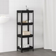 VESKEN KÚPEĽŇOVÁ POLICA ČIERNA 37x23x101 IKEA