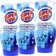 3x GÉL DO UMÝVAČKY RIADU - VŠETKO V JEDNOM - Super Finn 720ml