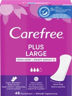 CAREFREE PLUS VEĽKÉ NOHAVKOVÉ VLOŽKY FRESH VÔŇA 48 KS