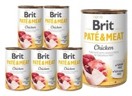 BRIT Pate&Meat Chicken mokré krmivo pre psov s kuracím mäsom 6x400g