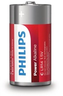C Alkalické alkalické batérie Philips Power x 2