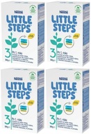 4x Nestlé LITTLE STEPS 3 ďalšie mlieko 500g