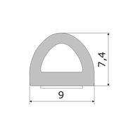 SAMOLEPIACIE TESNENIE NA DVERE A OKNÁ 9x7,4mm D 50m