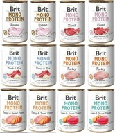 Brit Mono Protein mix príchutí 12x400g - sada 3 ks