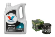 Olej Valvoline Synpower 4T 10W50 4L + OLEJOVÝ FILTER