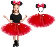 OUTFIT MINNIE MOUSE MICKEY KOSTÝM TUTU SUKŇA ČELENKA 146/152