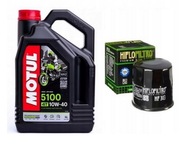 OLEJOVÝ MOTUL 10W40 4T 5100 4L + OLEJOVÝ FILTER HF 303