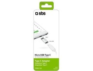 ADAPTÉR microUSB - USB-C SBS biely