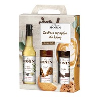 Monin sirupová súprava, kávová súprava, mix príchutí, 3x250ml